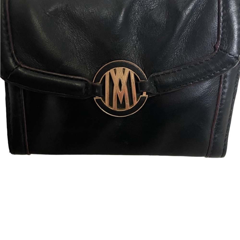 Black leather crossbody by Antonio Melani